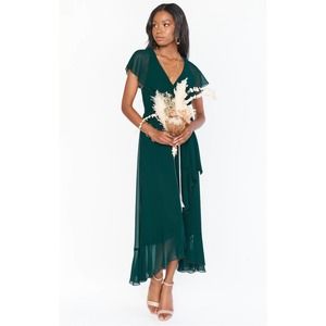 Show me Your Mumu Jess Ruffle Midi Dress